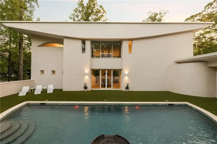 Exterior details and patio area of a home in , Atlanta (Image 49).
