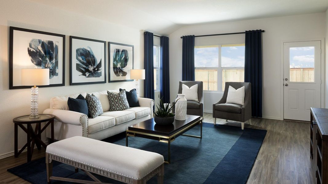 Furnished interior view inside a new home in Meadowlark Preserve, Pflugerville (Image 14).