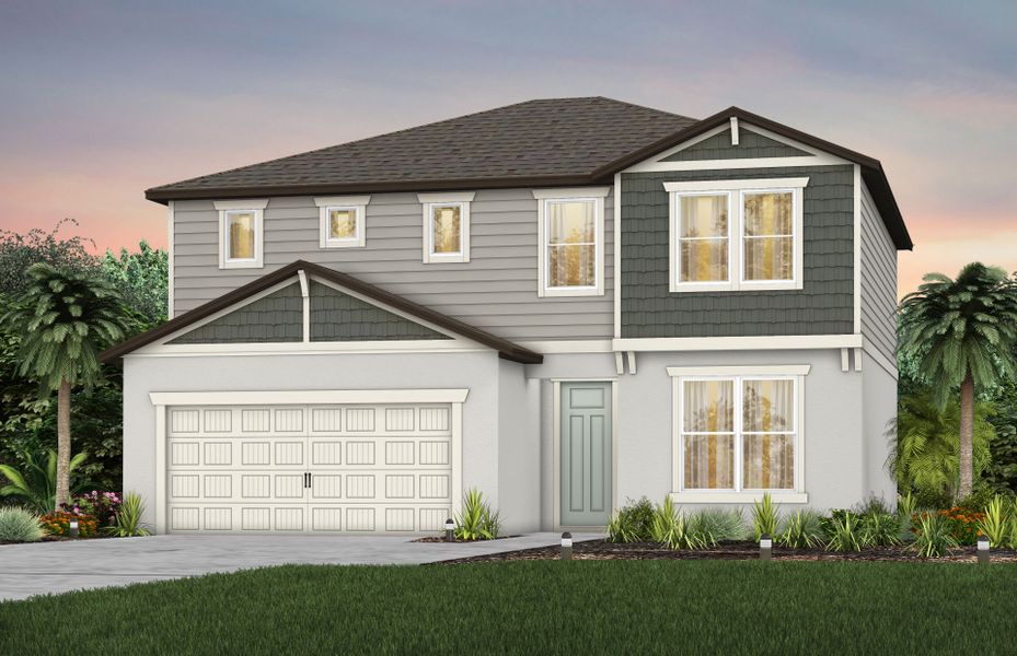 Representative exterior photo of a completed home built from the Tilden by Pulte Homes in Hawthorne Ranch, Lakeland, FL (Image 18).