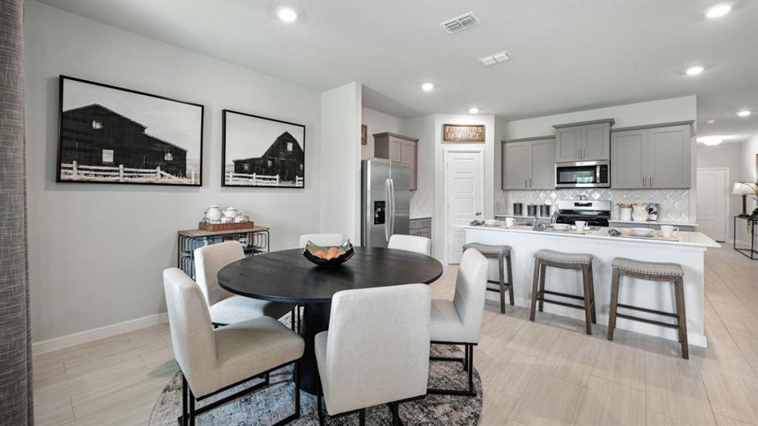 Furnished interior view inside a new home in Monarch at the Meadows, Ponder (Image 10).