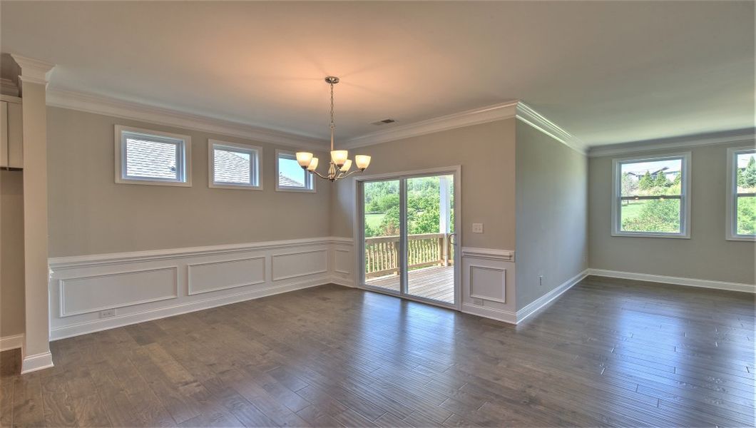 Representative unfurnished interior of a home built from the ARLINGTON DRHe by D.R. Horton in Valley View, Waynesville (Image 15).