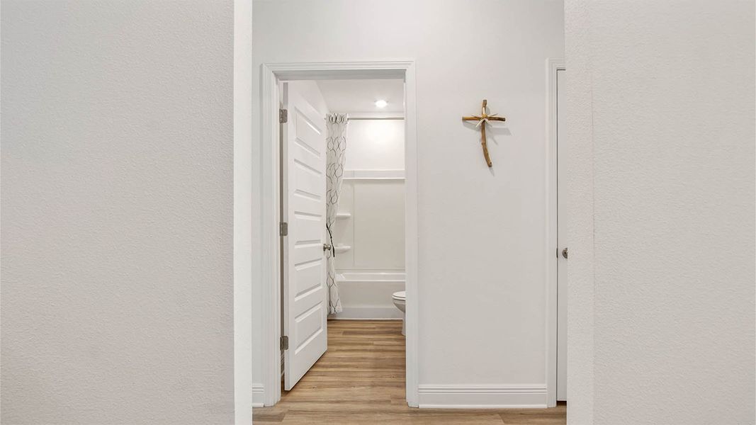 Representative unfurnished interior of a home built from the Delray by D.R. Horton in Bayside at Ward Creek, Panama City Beach (Image 20). Representative unfurnished interior of a home built from the Delray by D.R. Horton in Bayside at Ward Creek, Panama City Beach (Image 20).