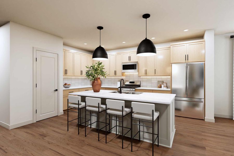 Representative furnished interior of a home built from the The Wisteria by David Weekley Homes in Beacon Point at Lago Mar 50’ Homesites, Texas City (Image 5).