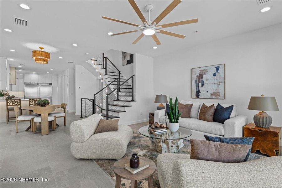 Furnished interior view inside a new home in , Jacksonville Beach (Image 7).