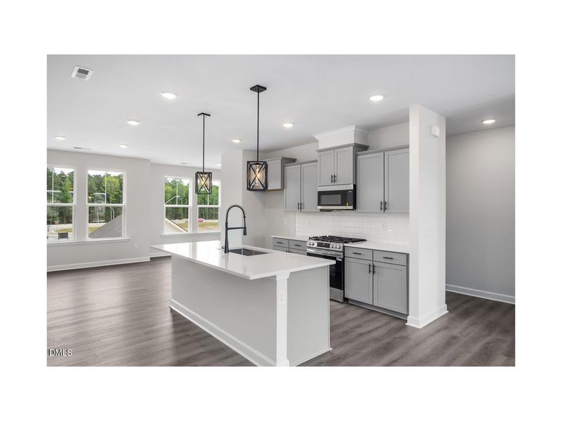 Furnished interior view inside a new home in Forestville Yard Townhomes, Knightdale (Image 3).