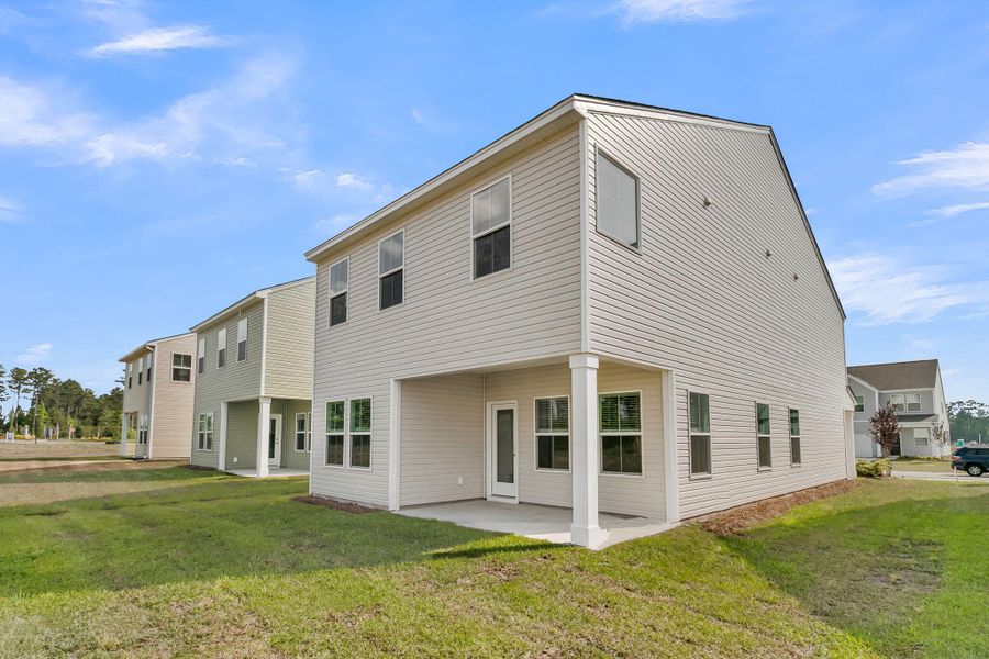 Exterior details and patio area of a home in Wildcat Chase, Summerville (Image 4). Exterior details and patio area of a home in Wildcat Chase, Summerville (Image 4).