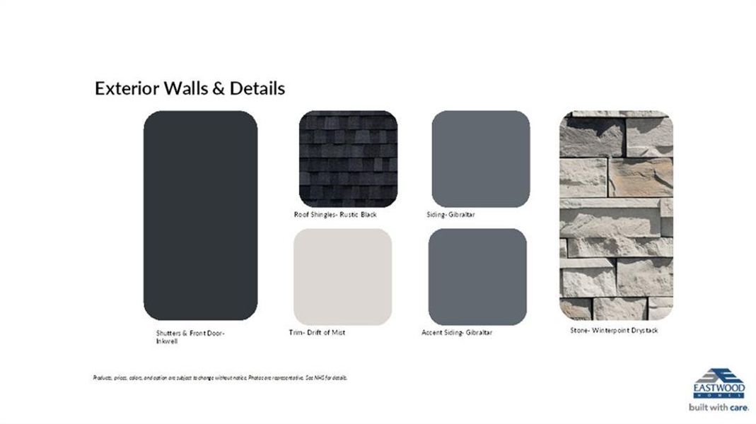 Sample of building materials used in homes in Arbor West, Dawsonville (Image 9).