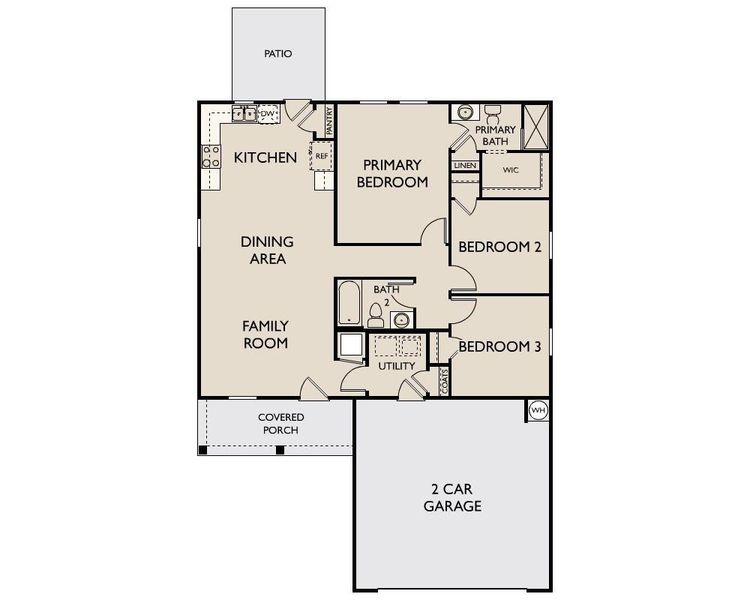 2D floor plan layout of this home in Cottonwood Creek, San Marcos, TX (Image 2). 2D floor plan layout of this home in Cottonwood Creek, San Marcos, TX (Image 2).