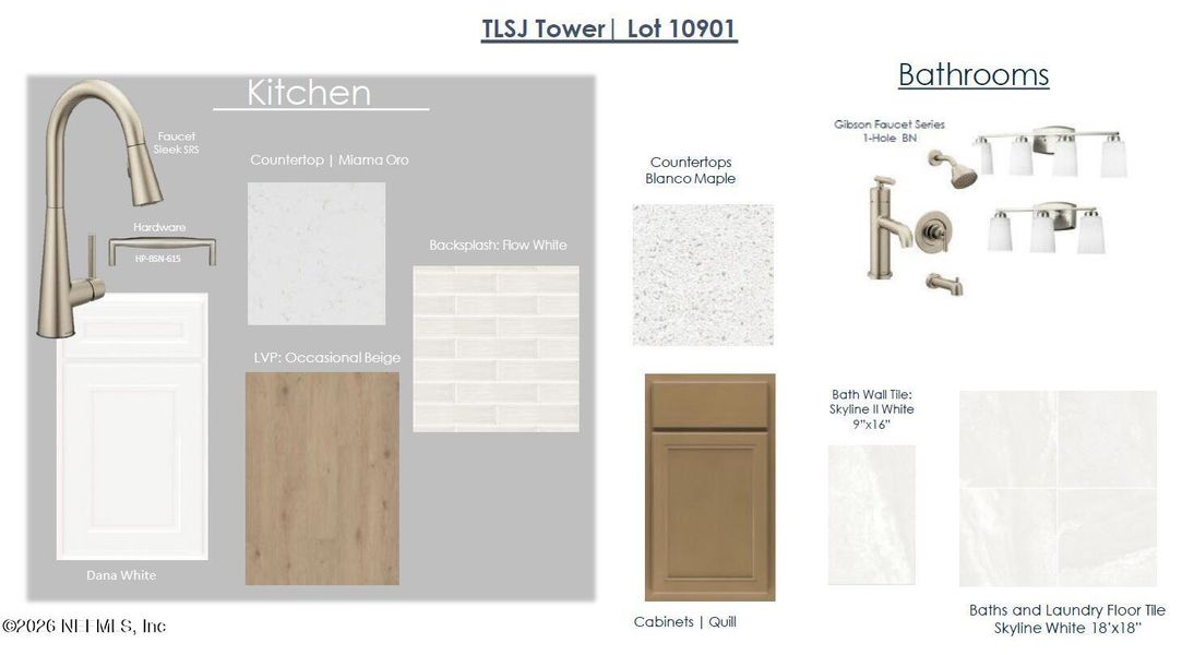Sample of building materials used in homes in The Landings at Saint Johns, St. Johns (Image 5).