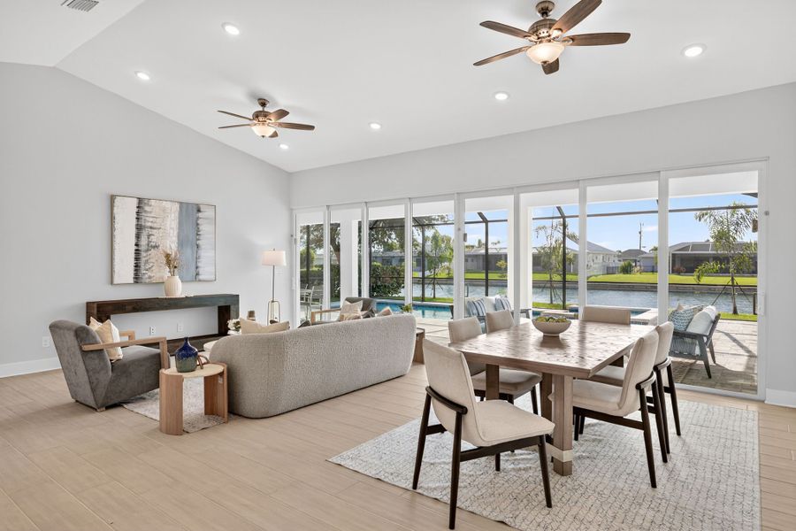 Representative furnished interior of a home built from the The Coral Haven by Sunlife Homes LLC in Cape Coral, Cape Coral (Image 11).