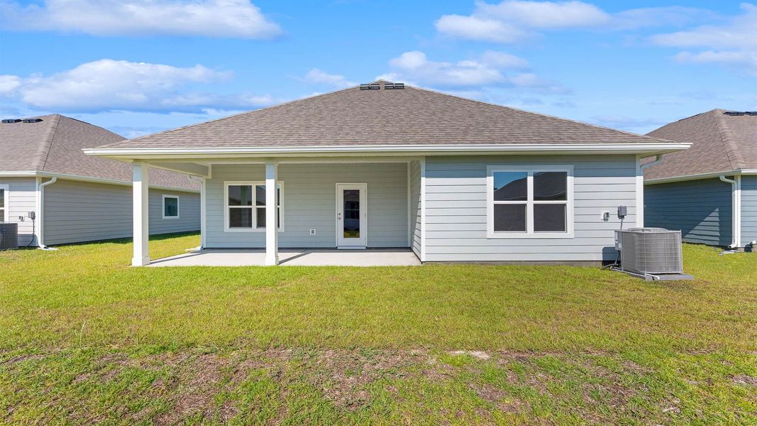 Representative exterior details of a home built from the The Delray by D.R. Horton in Titus Park, Panama City (Image 3). Representative exterior details of a home built from the The Delray by D.R. Horton in Titus Park, Panama City (Image 3).