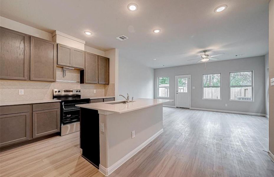 Furnished interior view inside a new home in , Houston (Image 3).