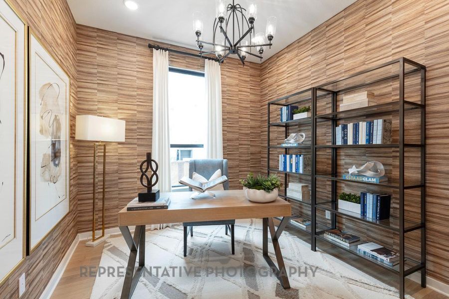 Furnished interior view inside a new home in Santa Rita Ranch: 40-45ft. lots, Liberty Hill (Image 24).