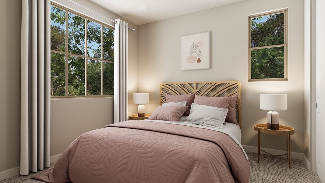Representative furnished interior of a home built from the Azalea Plan 3005 by Tri Pointe Homes in Waterston Central, Gilbert (Image 12).