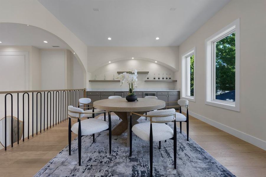 Furnished interior view inside a new home in , Dallas (Image 32).