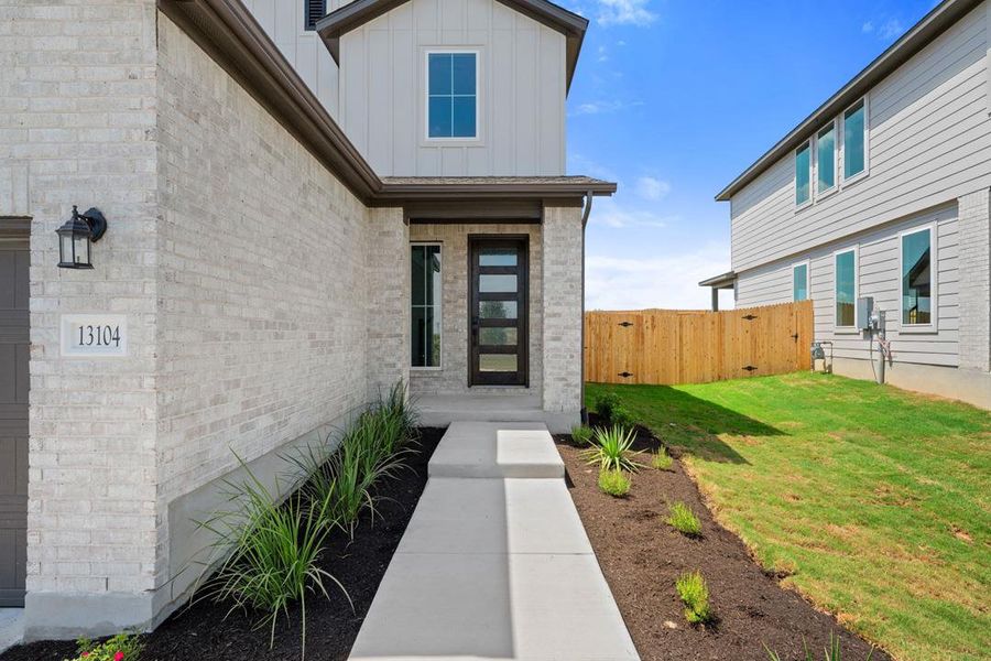 Exterior details and patio area of a home in Terrace Collection At Turner's Crossing, Buda (Image 28). Exterior details and patio area of a home in Terrace Collection At Turner's Crossing, Buda (Image 28).
