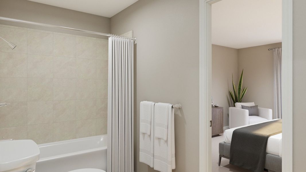 Representative furnished interior of a home built from the The Nottingham by Legend Homes in Townsend Reserve, Splendora (Image 12).