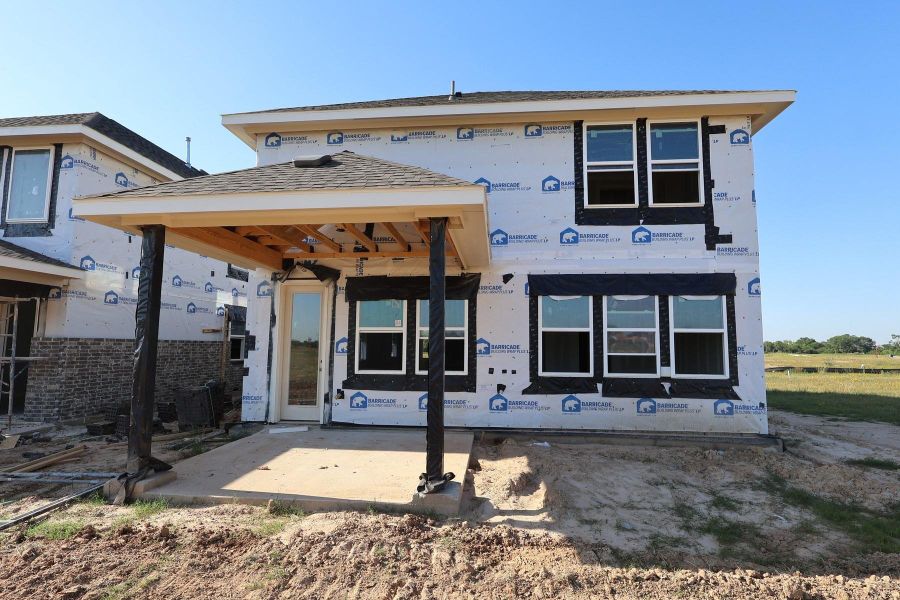 Backyard with covered patio - still under construction! Backyard with covered patio - still under construction!