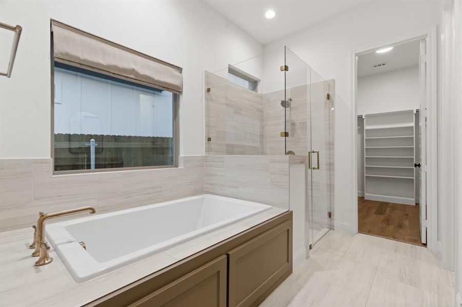 Furnished interior view inside a new home in , Aledo (Image 10).