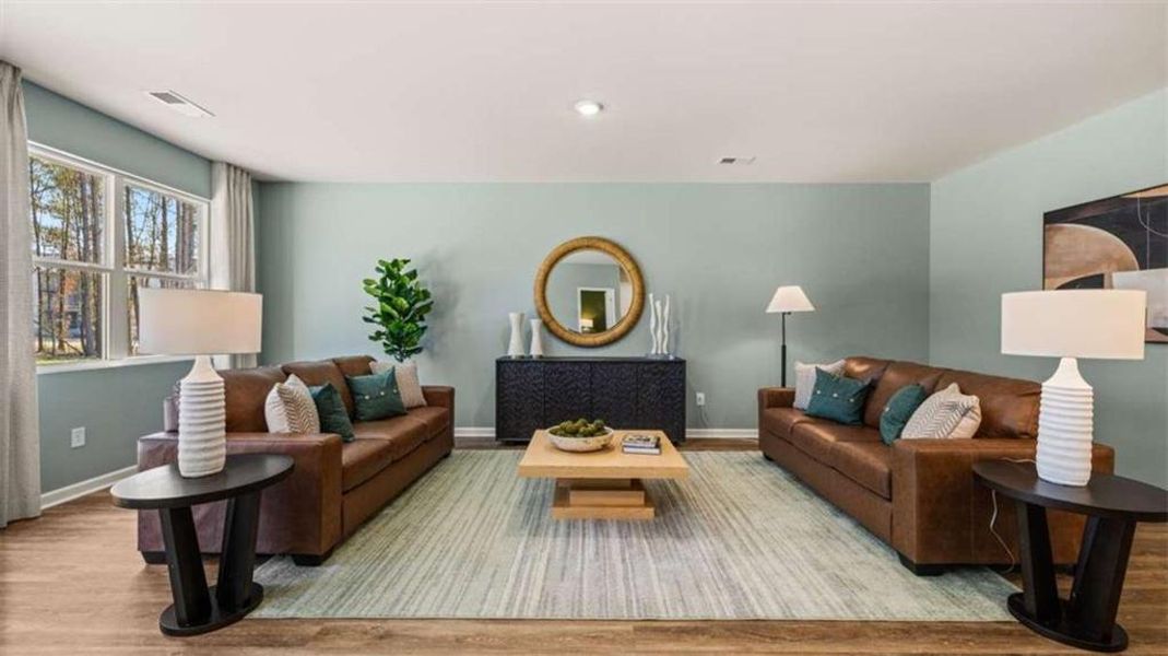 Furnished interior view inside a new home in Poplar Preserve, Newnan (Image 36).