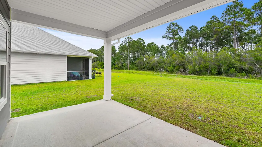 Exterior details and patio area of a home in Buffer Farms, Port Saint Joe (Image 3). Exterior details and patio area of a home in Buffer Farms, Port Saint Joe (Image 3).