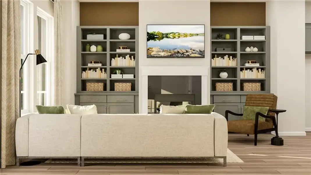 Furnished interior view inside a new home in Forrest Crossing, Woodstock (Image 15).