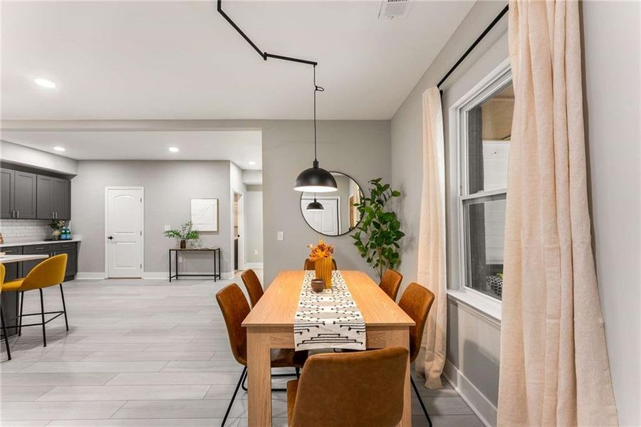 Furnished interior view inside a new home in , Atlanta (Image 9).