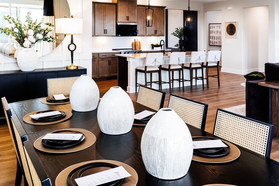 Representative furnished interior of a home built from the Allegheny by Mattamy Homes in Fox Field Farms, Broadway (Image 12).