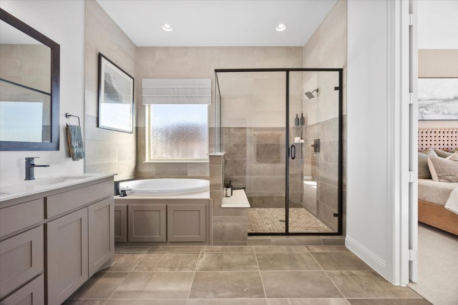 Furnished interior view inside a new home in Brookshire at Legacy Hills, Celina (Image 36).