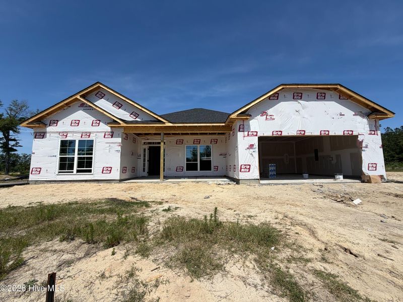 In-progress construction of a new home in Wood Creek Landing, Leland, NC (Image 31). In-progress construction of a new home in Wood Creek Landing, Leland, NC (Image 31).