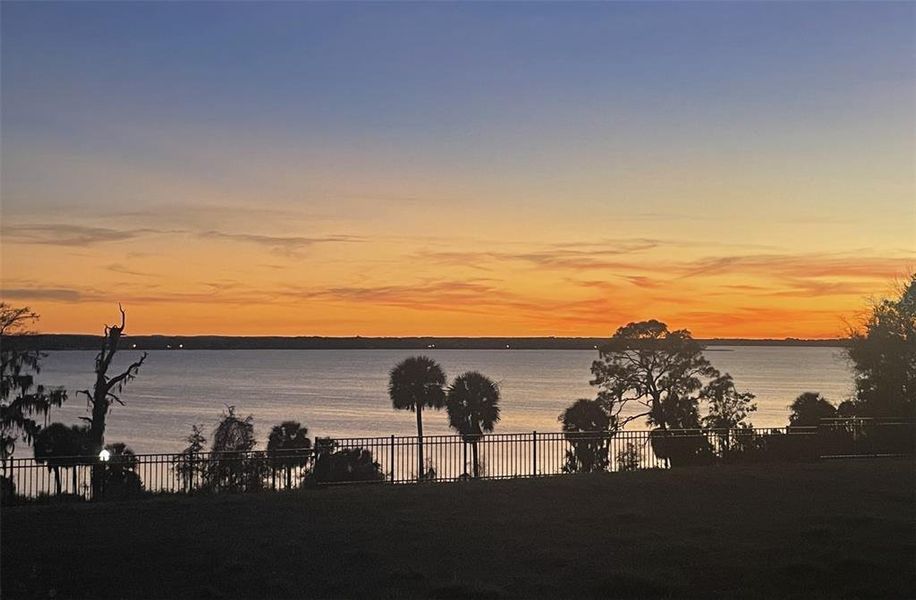 Sunset view of Lake Dora