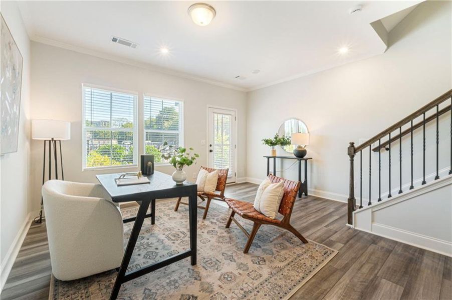 Furnished interior view inside a new home in , Atlanta (Image 24).