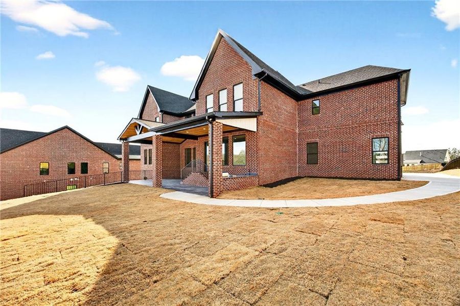 Exterior details and patio area of a home in , Buford (Image 34).