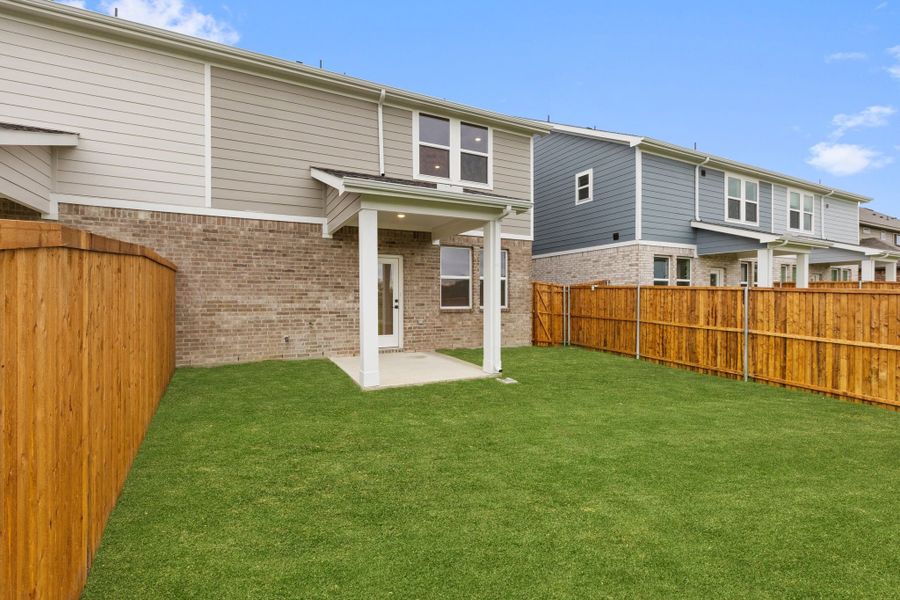 Front exterior of a new home in Lake Park Villas, Wylie, TX, highlighting curb appeal (Image 51).