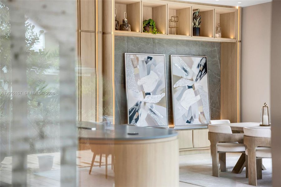Furnished interior view inside a new home in , Miami Beach (Image 8).