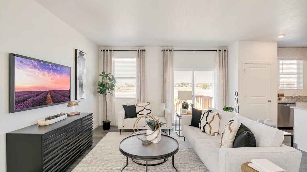 Furnished interior view inside a new home in The Ridge at Lorson Ranch, Colorado Springs (Image 3).