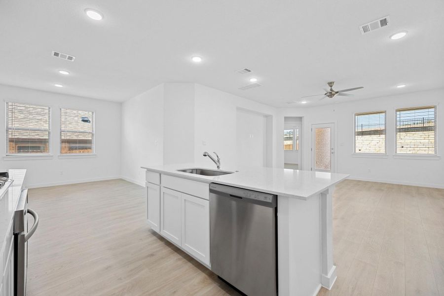 Furnished interior view inside a new home in Lakeside at Tessera, Lago Vista (Image 8).