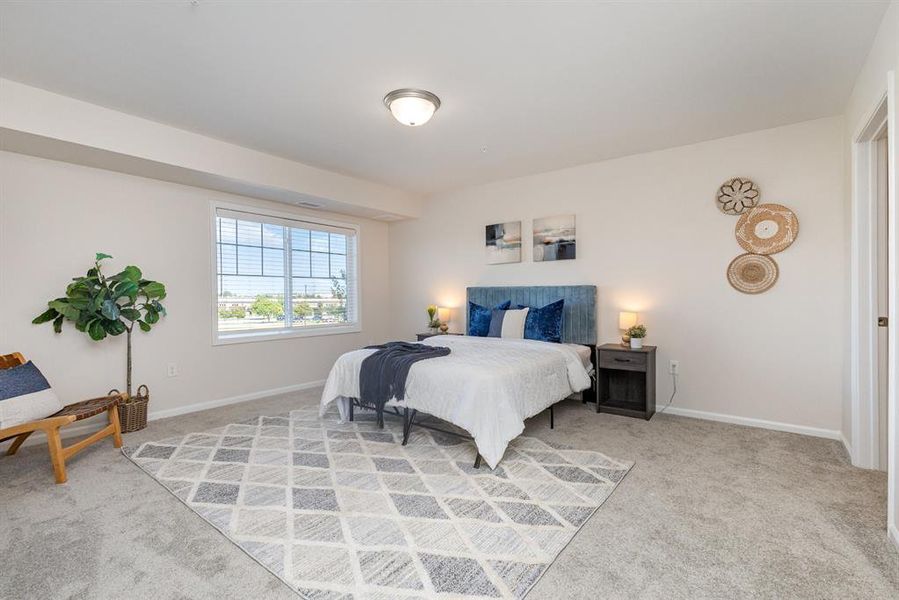 Primary Bedroom with plush carpet Primary Bedroom with plush carpet