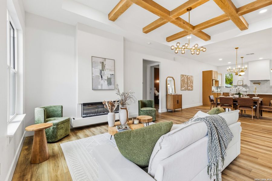 Furnished interior view inside a new home in , San Antonio (Image 25).