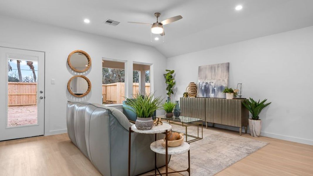 Furnished interior view inside a new home in Sorrento, Richmond (Image 15). Furnished interior view inside a new home in Sorrento, Richmond (Image 15).