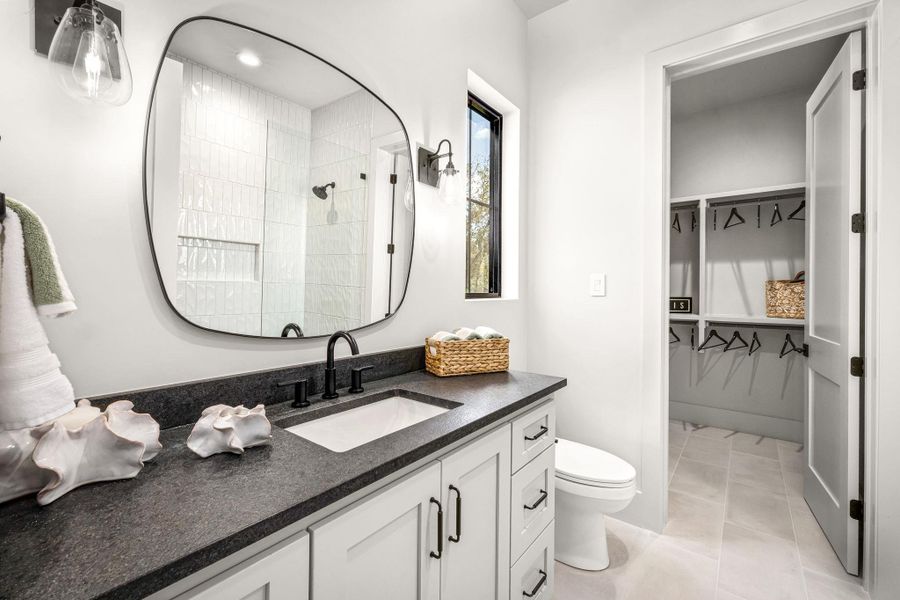 Furnished interior view inside a new home in , New Braunfels (Image 17). Furnished interior view inside a new home in , New Braunfels (Image 17).