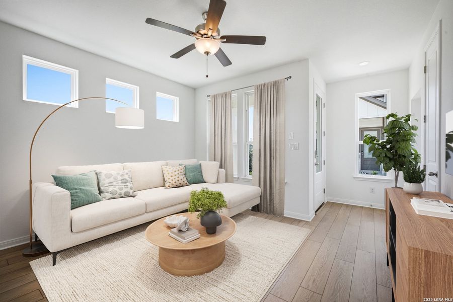 Furnished interior view inside a new home in Garten Haus, New Braunfels (Image 6).