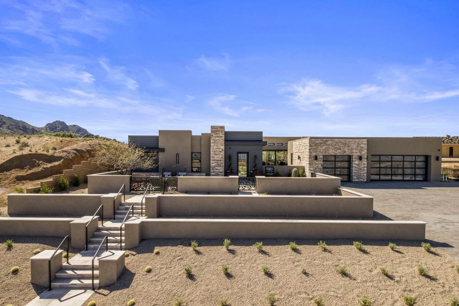 Representative exterior details of a home built from the Cheval by Camelot Homes in Shadow Ridge, Scottsdale (Image 36).