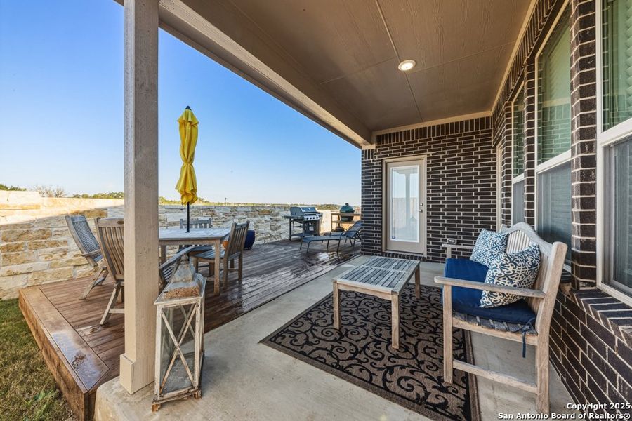 Exterior details and patio area of a home in La Cima, San Marcos (Image 4). Exterior details and patio area of a home in La Cima, San Marcos (Image 4).