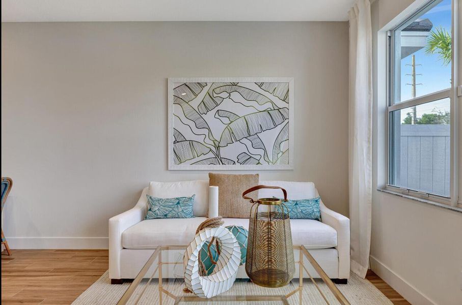 Furnished interior view inside a new home in Aspire at Hawks Ridge, Port St. Lucie (Image 12).