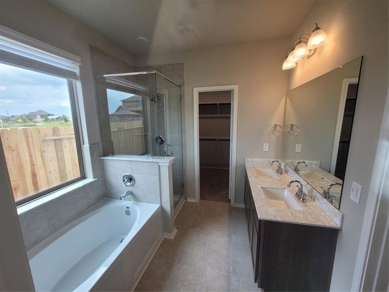 Ensuite bathroom w/double sinks