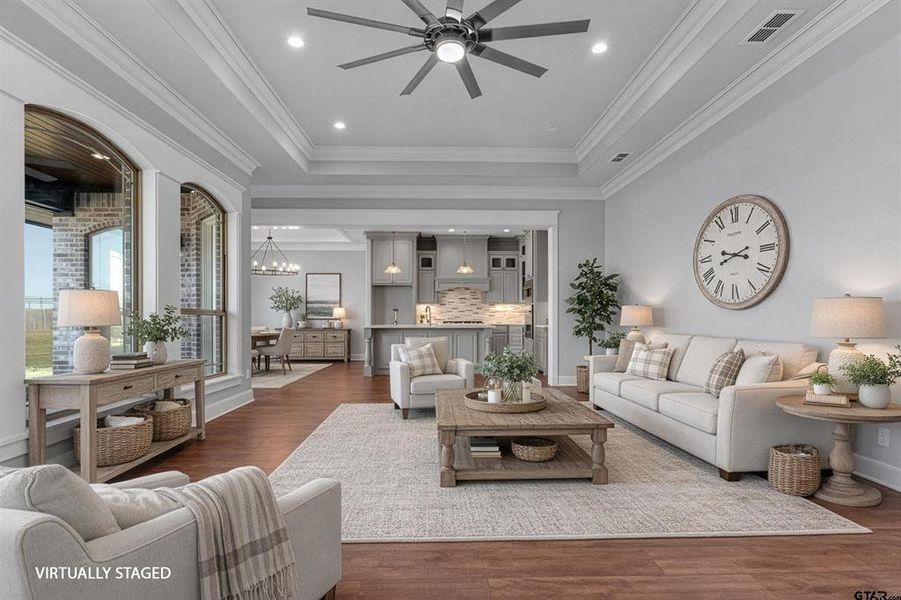 Furnished interior view inside a new home in , Hideaway (Image 4).