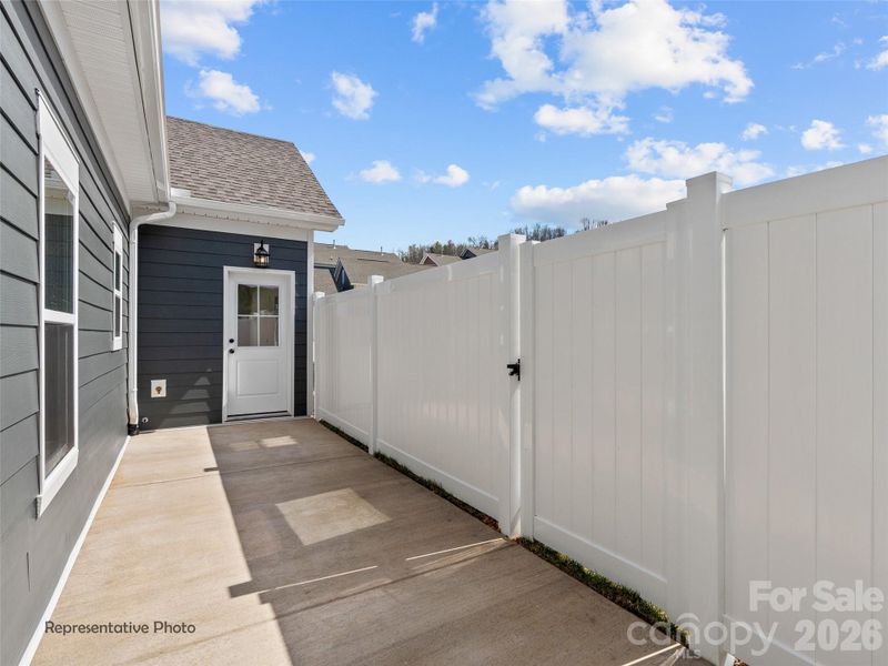 Exterior details and patio area of a home in , Asheville (Image 4).