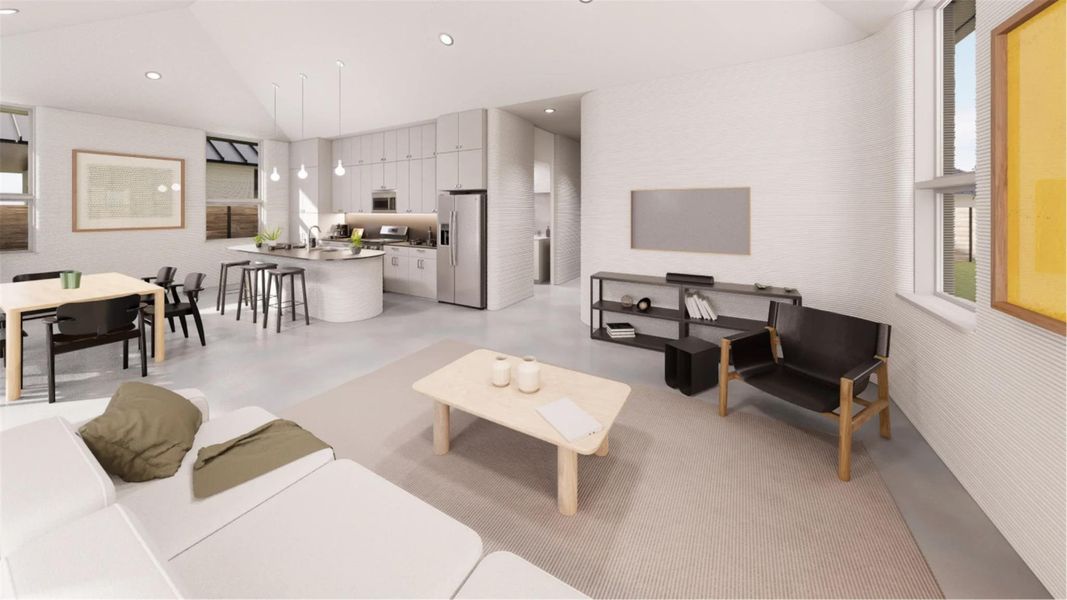 Furnished interior view inside a new home in Wolf Ranch: Genesis Collection, Georgetown (Image 4).