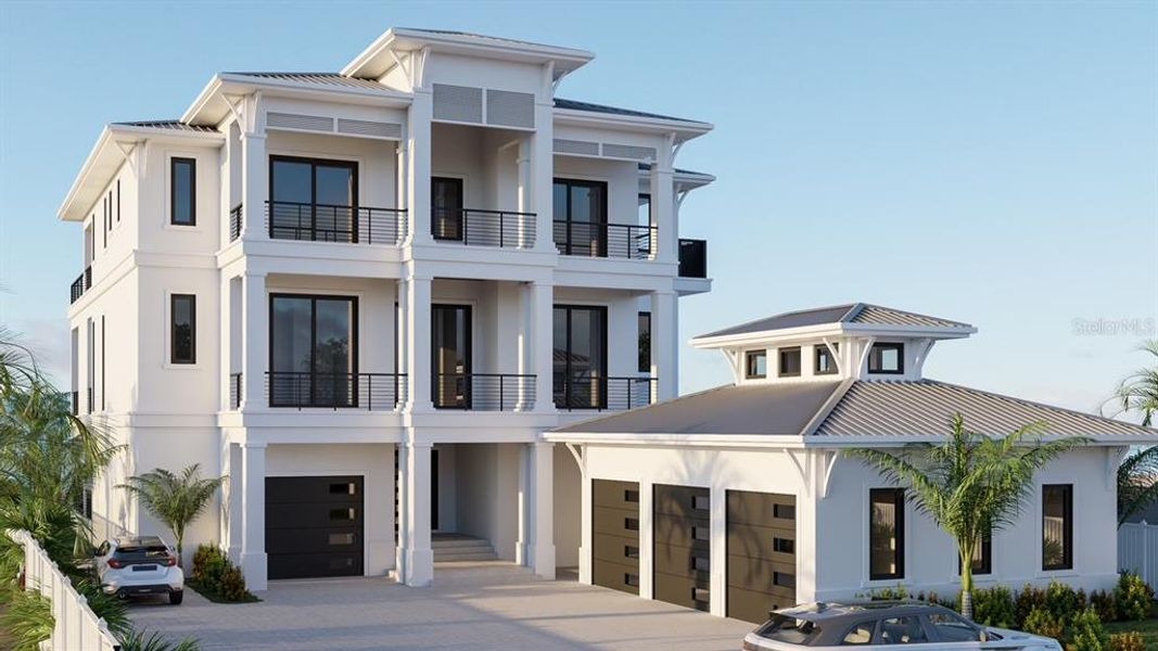 Front exterior of a new home in , Belleair Beach, FL, highlighting curb appeal (Image 2).